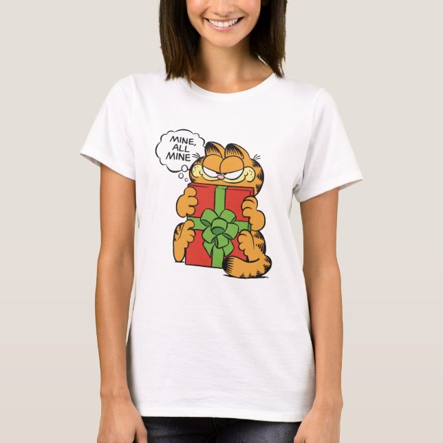 Camiseta funny cat on christmas (Frente)