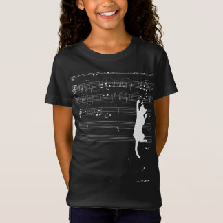 Camiseta Funny Cat Playing With Music Note Cat Lover Gift
