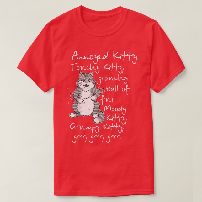 Camiseta Funny Cat  Yarn  String Theory  (Frente do Design)