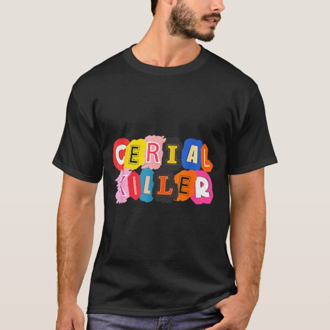 Camiseta Funny Cereal Killer Cereal Design For Breakfast Lo (Frente)
