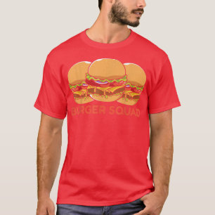 Camiseta Funny Cheese Burger Squad Food Graphic Kawaii Anim