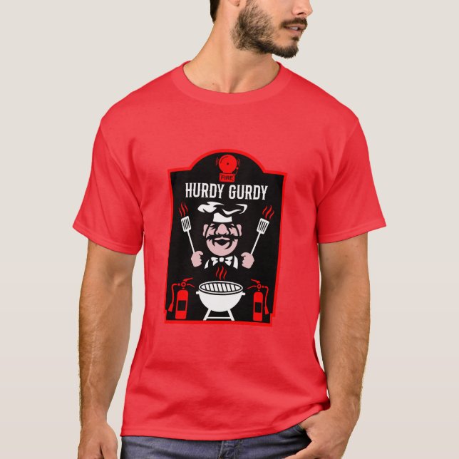 Camiseta Funny Chef Hurdy Gurdy (Frente)