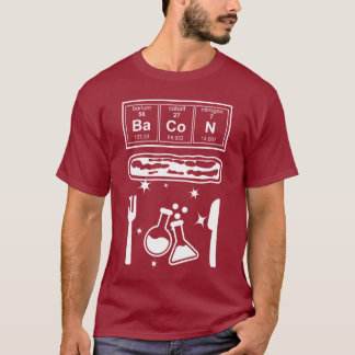 Camiseta Funny Chemistry Bacon Lover Science