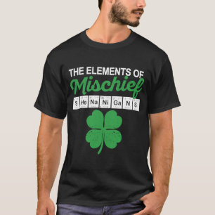 Camiseta Funny Chemistry Irish Shenanigans Mesa Periódica E