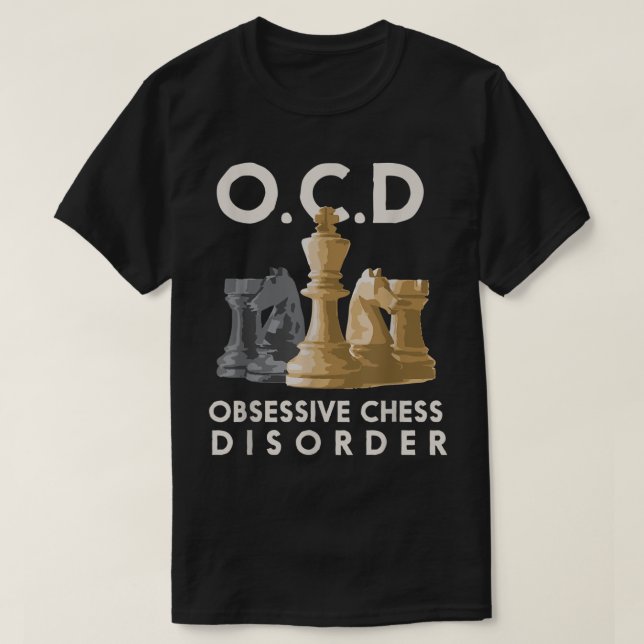 Camiseta Funny Chess Lover Humor Design (Frente do Design)