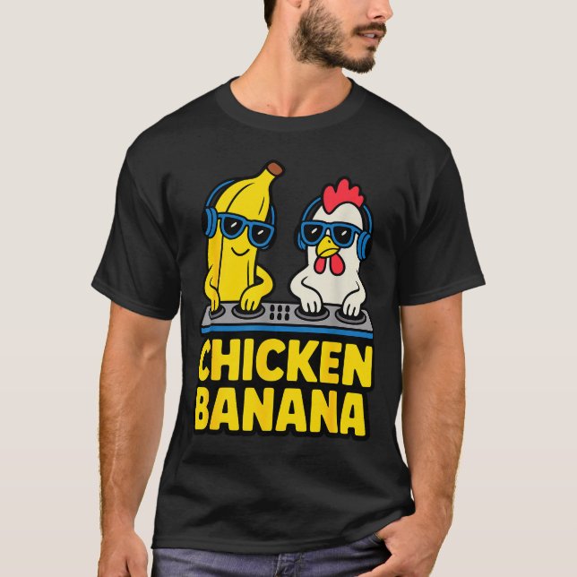 Camiseta Funny Chicken Banana  (Frente)