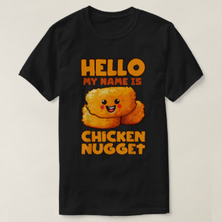 Camiseta Funny Chicken Nugget Name Tag Costume Tee