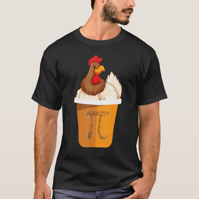 Camiseta Funny Chicken Pot Pi Day 3 14 Math Teacher Men Wom (Frente)