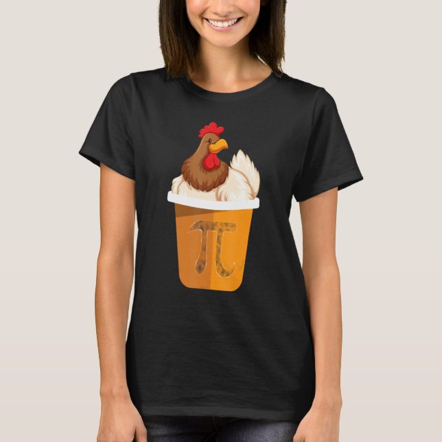 Camiseta Funny Chicken Pot Pi Day 3 14 Math Teacher Men Wom (Frente)