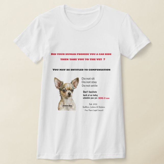 Camiseta Funny Chihuahua (Postura )