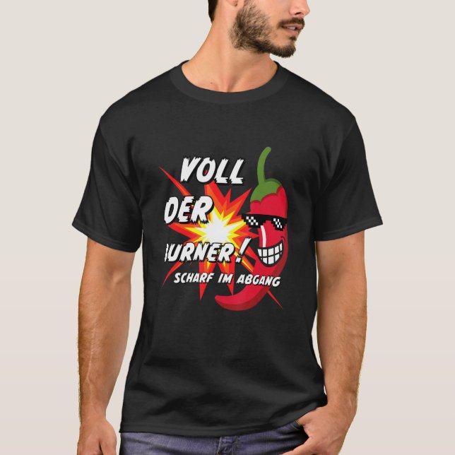 Camiseta Funny chilli saying for chilli lovers, spicy chill (Frente)