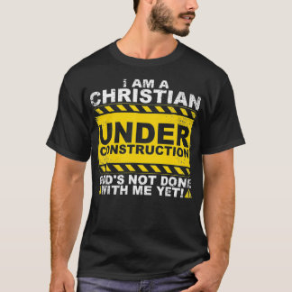Camiseta Funny Christian Under Construction Gift Catholic M