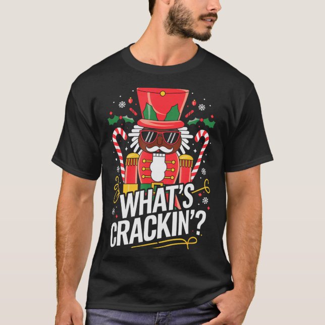 Camiseta Funny Christmas African American Nutcracker Men Wo (Frente)