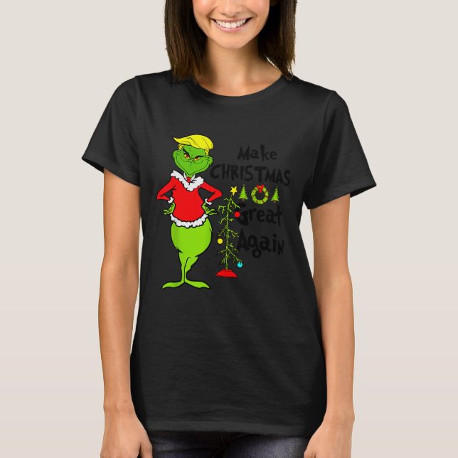 Camiseta Funny Christmas Clothing _ Make Christmas Great Ag (Frente)
