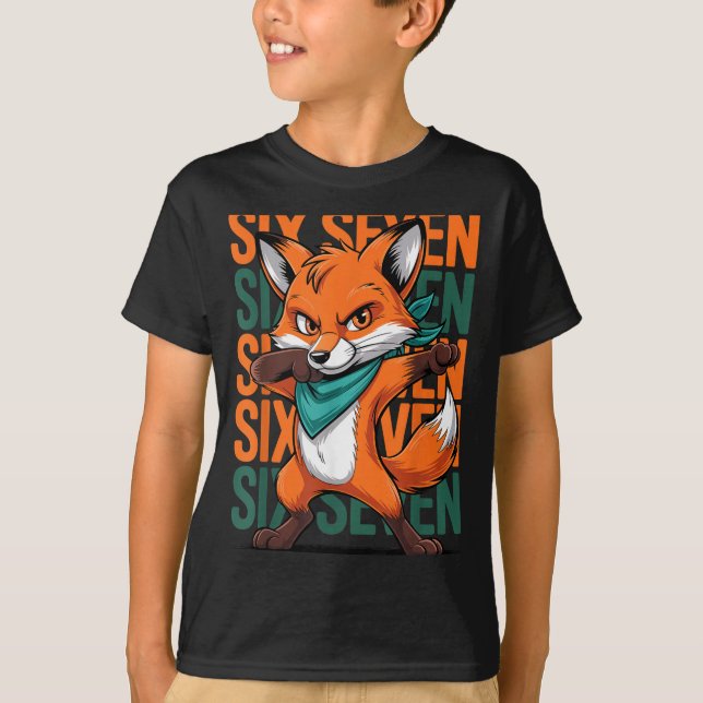 Camiseta Funny Christmas Cool Fox Dabbing Xmas Dab Six Seve (Frente)