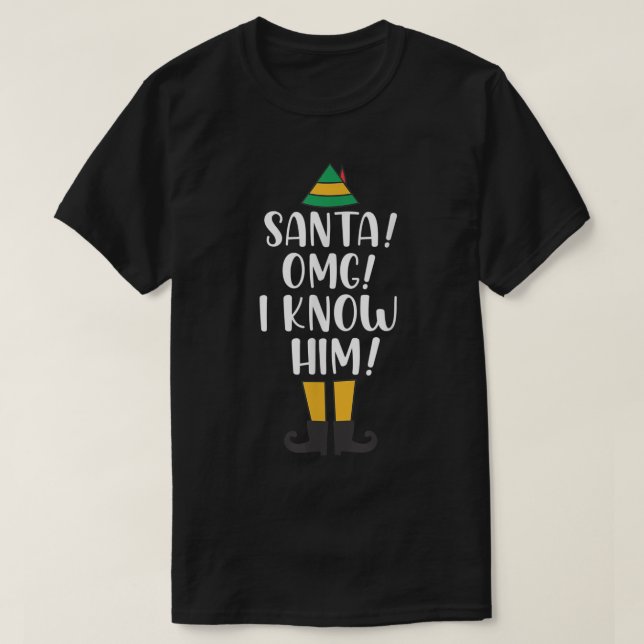 Camiseta Funny Christmas Elf Holiday Design (Frente do Design)