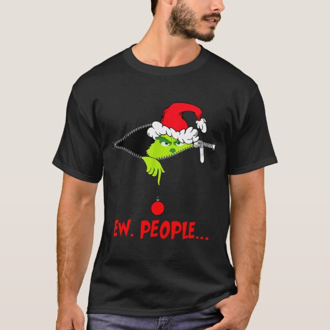 Camiseta Funny Christmas Ew People Men Women Kid Boys Girls (Frente)