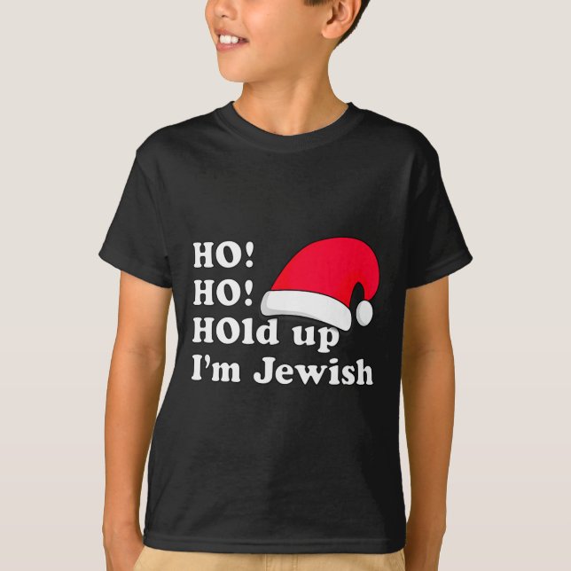 Camiseta Funny Christmas Hat Design For Irreverent Jewish P (Frente)