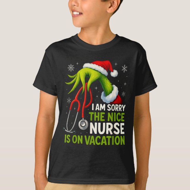 Camiseta Funny Christmas I Am Sorry The Niche Nurse Medical (Frente)