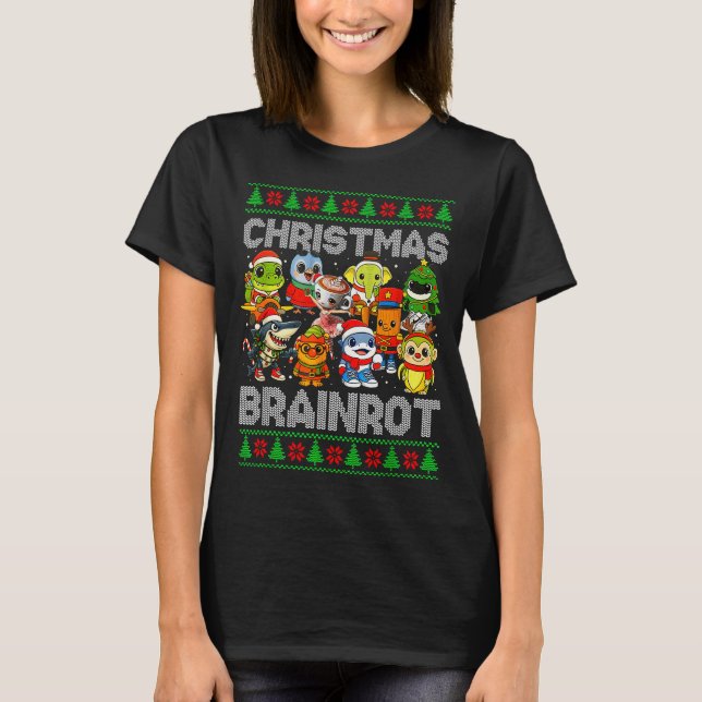Camiseta Funny Christmas Italian Brain Rot Italian Brainrot (Frente)