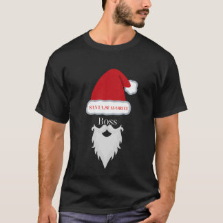 Camiseta Funny Christmas Santa's Favorite Boss T-Shirt