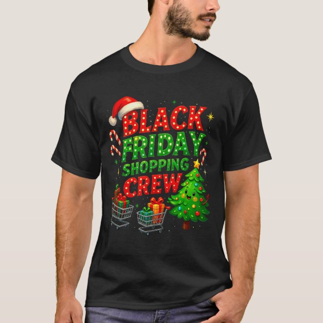 Camiseta Funny Christmas Shopng Crew  (Frente)
