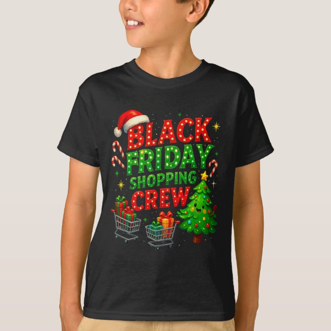 Camiseta Funny Christmas Shopng Crew  (Frente)