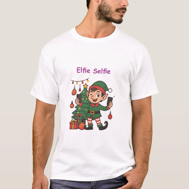 Camiseta Funny Christmas T-Shirt – Holiday Elf Humor (Frente)