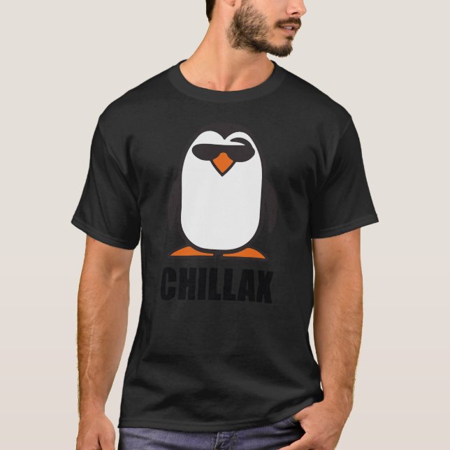 Camiseta Funny Christmas Winter Penguin shirts, puns, Chill (Frente)