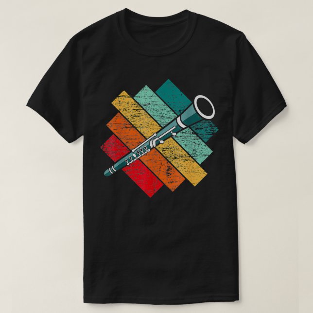 Camiseta Funny Clarinet Music Instrument  (Frente do Design)