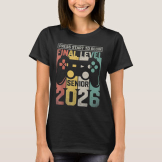 Camiseta Funny Class Of 2026 Gamer Senior 2026 Designs