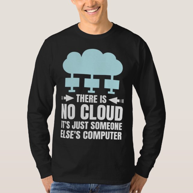 Camiseta Funny Cloud Computing Design for Programmer Develo (Frente)