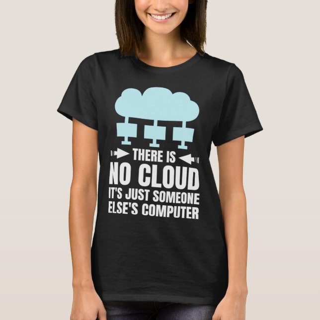 Camiseta Funny Cloud Computing Design for Programmer Develo (Frente)