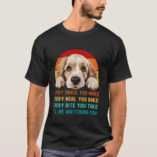 Camiseta Funny Clumber Spaniel Dog Mom Dad Every Snack you