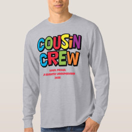 Camiseta Funny Colorful Cousin Crew Family Reunion