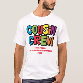 Camiseta Funny Colorful Cousin Crew Family Reunion