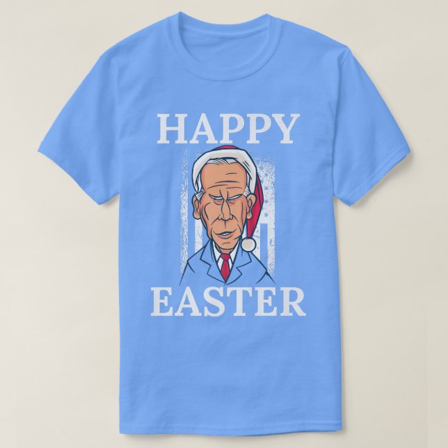 Camiseta Funny Confused Joe Biden Christmas Holiday Happy E (Frente do Design)