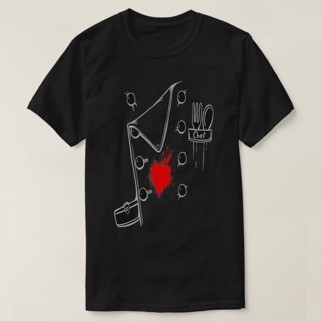 Camiseta Funny Cook  for Cooking Chef Butcher Uniform Jacke (Frente do Design)