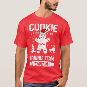 Camiseta Funny Cookie Equipe Baking Capitão Gingerpão Chris