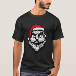 Camiseta Funny cool Santa face Christmas Hipster