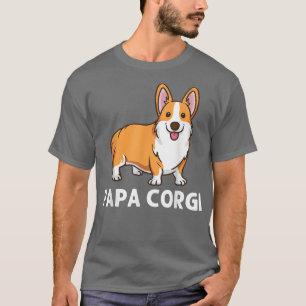 Camiseta Funny Corgi Art For Men Dad Welsh Corgi Dog Animal