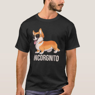 Camiseta Funny Corgi Incorgnito Cute Incognito Corgi com S