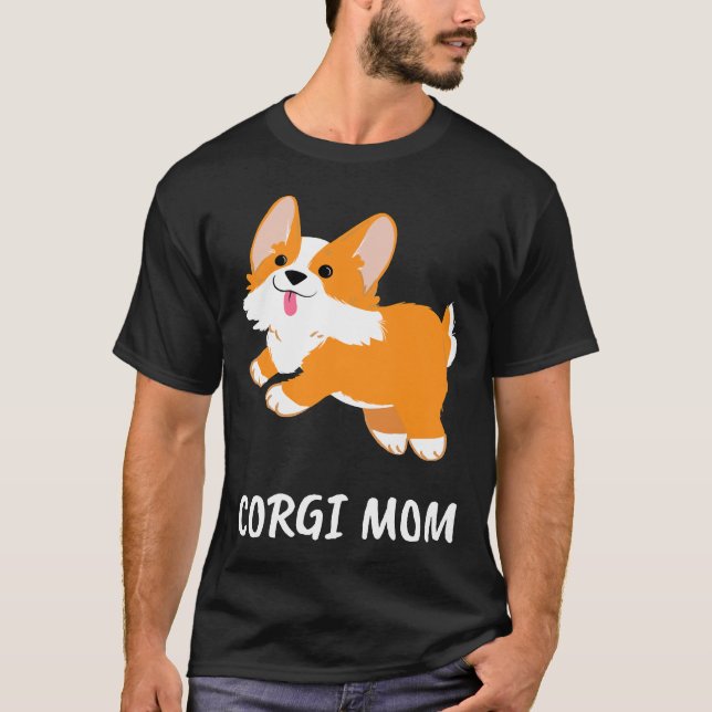 Camiseta Funny Corgi Mãe 966 (Frente)