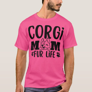 Camiseta Funny Corgi Mãe Cachorro Bonito Pet Lover-1080