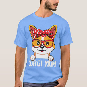 Camiseta Funny Corgi Mãe Para Dia de as mães-1082 Do Cão Lo