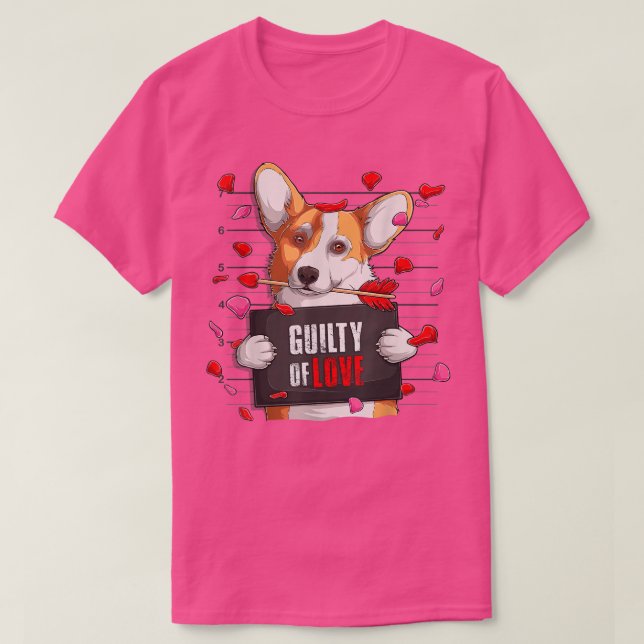 Camiseta Funny Corgi Pembroke Welsh Owner Dog Lovers Heart (Frente do Design)