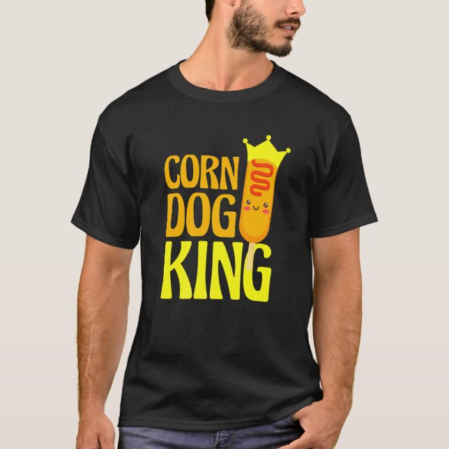 Camiseta Funny Corn Dog King (Frente)