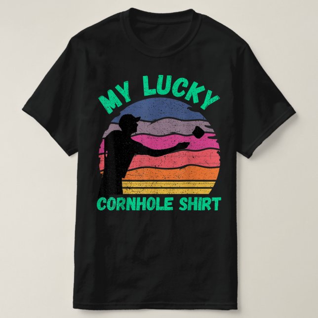 Camiseta Funny Cornhole Team Cornhole Acessórios (Frente do Design)