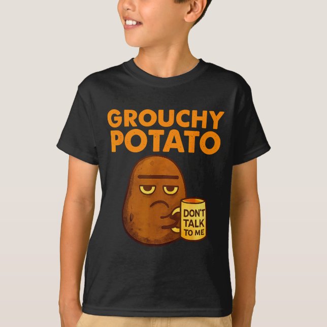 Camiseta Funny Couple Sweet Tato &amp; Grouchy Tato  (Frente)