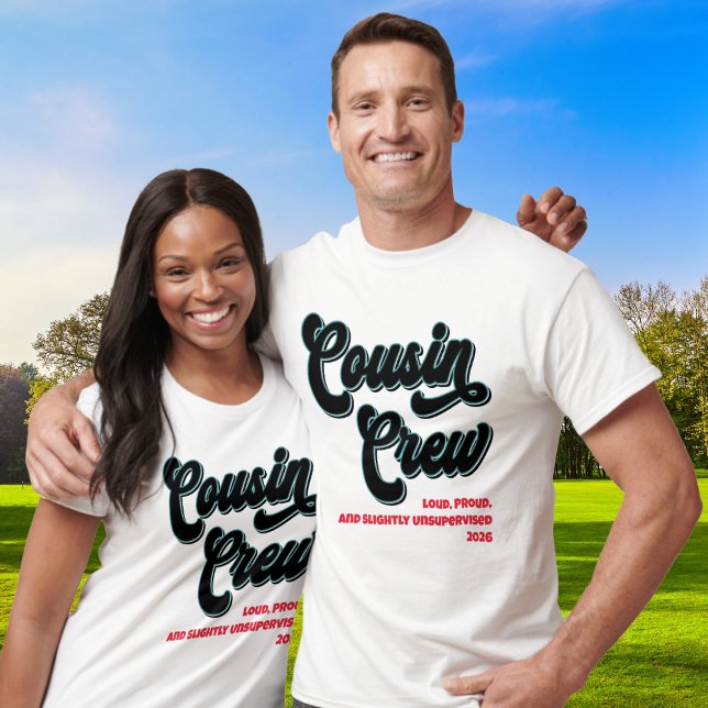 Camiseta Funny Cousin Crew Family Reunion (Family Reunion - Cousin Crew Matching Shirts - Picnic, Barbecue and Get Togethers)